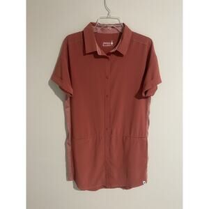 Smartwool Women Merino‎ Sport Shirt Dress Mahogany Medium